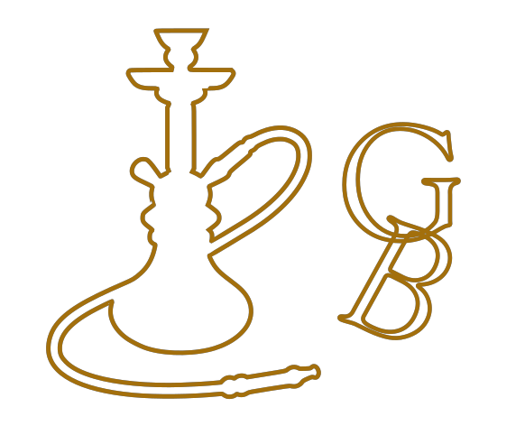 Menu s výběrem vodní dýmky, čaje a drinků z Golden&Black Benešov